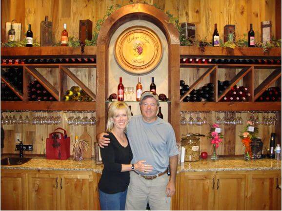 La Doga Ridge Winery barrel carving